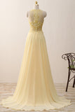 Wedding Guest Dresses A Line Scoop Chiffon Sweep Train With Beads And Slit