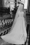 Halter A Line Ivory Satin Sleeveless Long Lace Wedding Dresses Rjerdress
