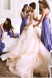 Halter Bridesmaid Dresses Chiffon A Line With Sash/Ribbon Rjerdress