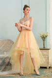 High Low Sweetheart A Line Appliques Bodice Flowing Satin Prom Dress Rjerdress
