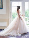 High Quality Ball Gown Ruffles Pink Sweetheart Wedding Dress Waist with Handmade Flowers Rjerdress