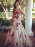 High Quality Sweetheart Sweep Train Champagne Prom Dresses rjs592 Rjerdress