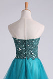 Hoco Dress Sweetheart A Line With Applique And Beads Rjerdress