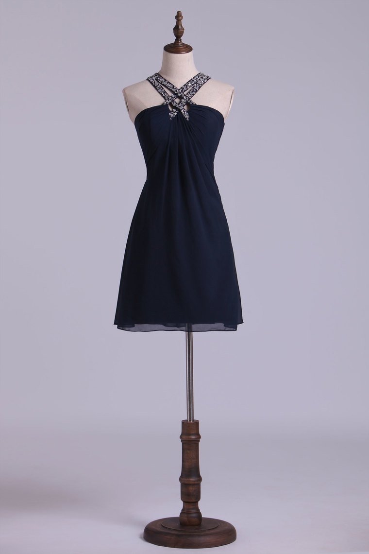 Hoco Dresses A-Line Short/Mini Chiffon Rjerdress
