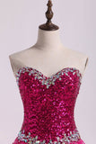 Hoco Dresses A Line Sweetheart Short/Mini With Beading Rjerdress