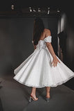 Homecoming Dresses A-Line Off-The-Shoulder Lace Applique Rjerdress