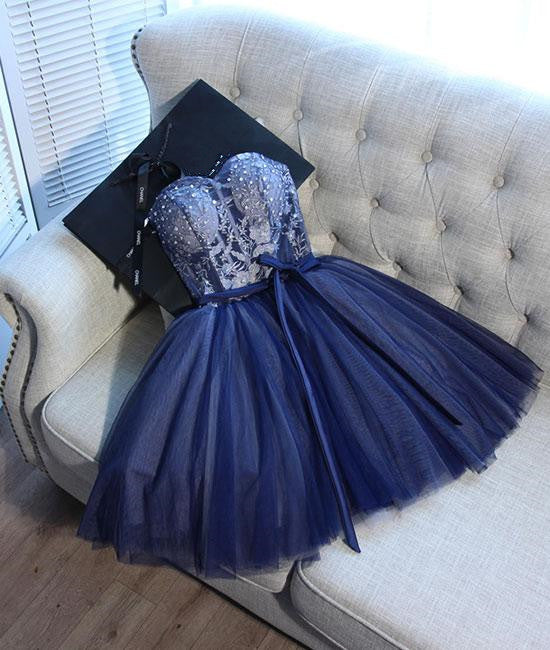 Homecoming Dresses A Line Sweetheart Tulle With Bow Knot Rjerdress