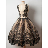 Homecoming Dresses A Line With Applique Tulle Scoop Rjerdress