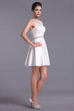 Homecoming Dresses Scoop A Line Satin&Lace Rjerdress