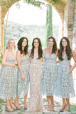 Hot Sale Elegant Wedding Apparel Dresses Lace Modern Bridesmaids Dresses