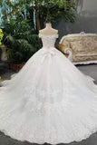 Hot Selling Bridal Dresses Lace Up With Appliques And Sequins And Bow Knot Off The Shoulder Rjerdress