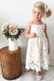 Hot Selling Flower Girl Dresses A-line With Lace Applique Girl Dresses Rjerdress