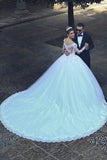 Hot Wedding Dresses Sweetheart Ball Gown Tulle With Applique Rjerdress
