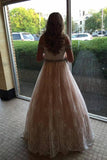 Lace Sweetheart Backless Ruffles Pink and Ivory Prom Dresses Evening Dresses RJS414 Rjerdress
