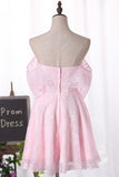 Lace Sweetheart Hoco Dresses A Line Short/Mini Rjerdress