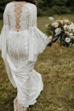 Long Sleeve Lace Fashion Wedding Dress Sexy Custom Made Bride Dress RJS754 Rjerdress