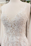 Lovely Lace Appliques Sleeveless Long Chiffon Beach Wedding Dresses Rjerdress