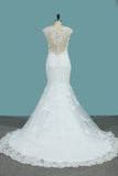 Mermaid Bridal Dresses Scoop Tulle With Applique Court Train Rjerdress