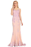 Mermaid Scoop Tulle With Applique Court Train Rjerdress