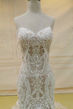 Mermaid Sweetheart Lace Tulle Mermaid Bridal Wedding Dresses RJS231 Rjerdress