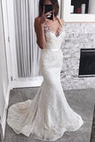 Mermaid Wedding Dresses Straps Tulle Lace High Quality Rjerdress