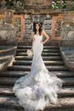 Mermaid Wedding Dresses Sweetheart Tulle With Applique And Beads Rjerdress
