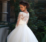 Modest Tulle Country Wedding Dresses For Brides Lace Wedding Gowns Rjerdress