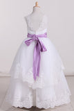New Arrival A Line Flower Girl Dresses Scoop With Beading Rjerdress