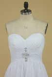 New Arrival A Line Sweetheart With Ruffles And Beads Bridesmaid Dresses Rjerdress