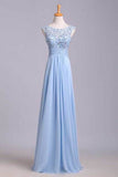 New Arrival Bateau Neckline Embellished Tulle Bodice With Beaded Applique Party Dress Rjerdress