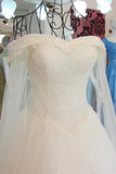 New Arrival Bling Off The Shoulder Wedding Dresses A Line Tulle Lace Up Rjerdress