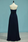 New Arrival Bridesmaid Dresses Sweetheart Chiffon With Satin Bodice A Line Rjerdress