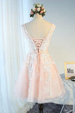 New Arrival Homecoming Dresses A Line Scoop Tulle With Applique Rjerdress