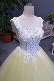 New Arrival Quinceanera Dresses A-Line Lace Up Cheap Price Scoop Neck With Beads And Appliques Rjerdress