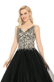 New Arrival Quinceanera Dresses V Neck Tulle With Beading&Appliques Rjerdress