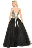 New Arrival Quinceanera Dresses V Neck Tulle With Beading&Appliques Rjerdress