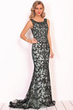 New Arrival Scoop Formal Dresses With Applique And Beads Tulle Rjerdress