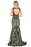 New Arrival Scoop Formal Dresses With Applique And Beads Tulle Rjerdress