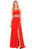 New Arrival Scoop Party  Dresses A Line Chiffon With Beads And Ruffles Rjerdress