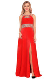 New Arrival Scoop Party  Dresses A Line Chiffon With Beads And Ruffles Rjerdress