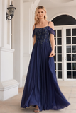 New Arrival Sparkly A Line Off The Shoulder Prom/Mother Of The Bride Dresses With Beaded