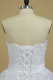 New Arrival Strapless With Applique And Sash Tulle Court Train Bridal Dresses Rjerdress