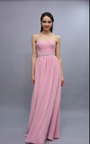 New Arrival Sweetheart Bridesmaid Dresses Chiffon With Ruffles And Beads