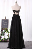 New Arrival Sweetheart Chiffon With Applique And Beads Party Dresses A Line Rjerdress