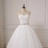 New Arrival Sweetheart Wedding Dresses Tulle Ball Gown Lace Up Rjerdress