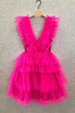 New Arrival V Neck Ruched Bodice Homecoming Cocktail Dresses A Line Tulle Rjerdress
