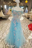 New Arrival Vintage Tulle Princess Dresses A-Line With Flowers Off The Shoulder Rjerdress