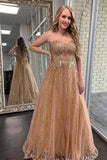 New Design Sequin Shiny Long Prom Dresses A-Line Sweetheart Prom Dresses RJS549 Rjerdress