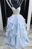 Newest Spaghetti Straps Ball Gown Beading Champagne Princess Prom Dresses Quinceanera Dresses Rjerdress