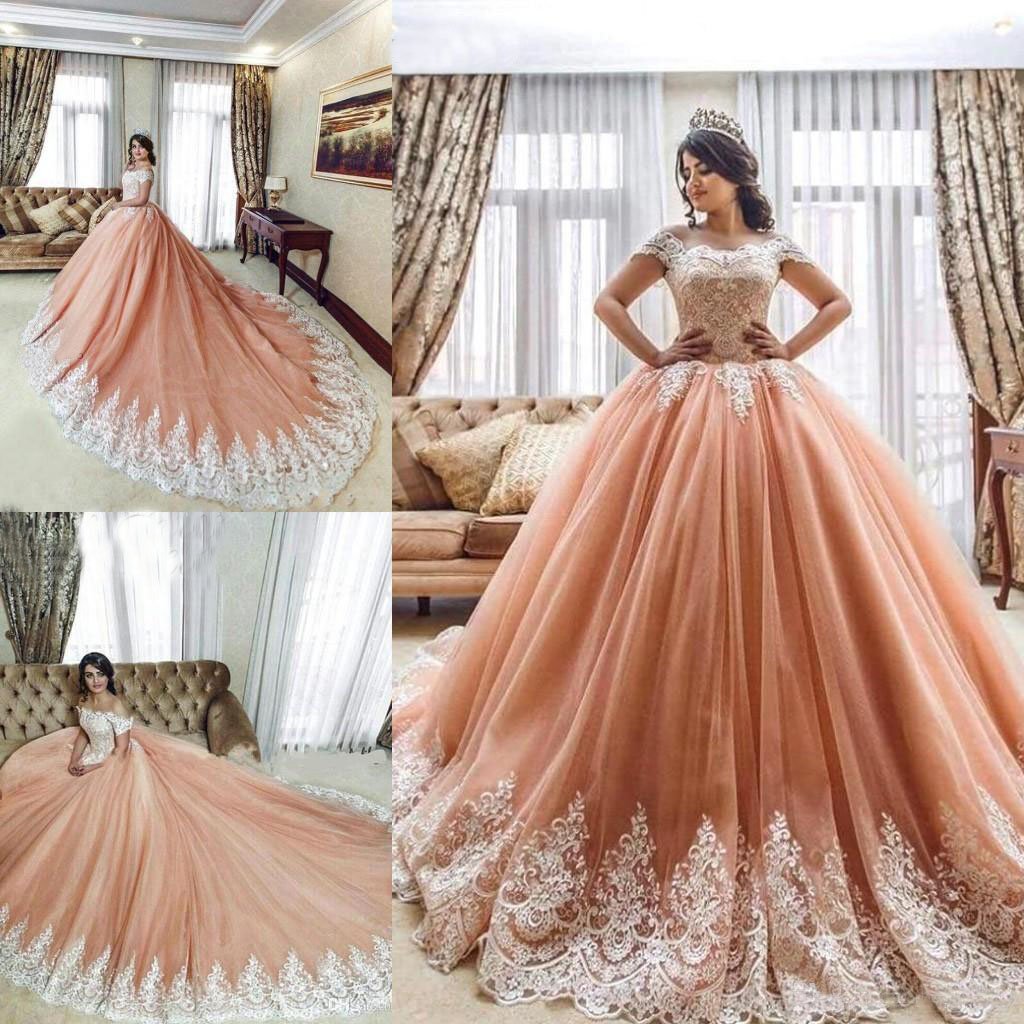 Pastel colored formal ball gown for Prom or Quinceanera